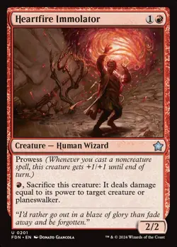 Magic the Gathering MTG - Heartfire Immolator - Foil - NM - Image 1