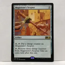 MTG Magistrate's Scepter Magic: The Gathering Core Set 2019 Rare #238 - Image 1