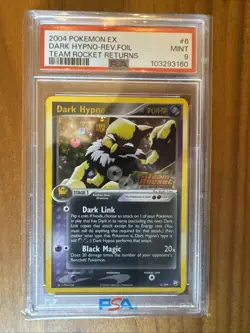 Dark Hypno 6/109 Team Rocket Returns Reverse Holo PSA 9 Pokemon - Image 1