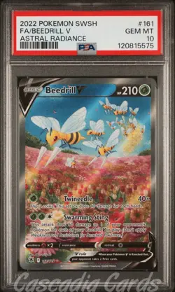 PSA 10 Beedrill V Full Alt Art 161/189 Astral Radiance Pokemon - Image 1