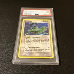 Pokemon PSA 9 MINT Rayquaza 22/107 EX Deoxys Non Holo Rare 2005 - Image 2