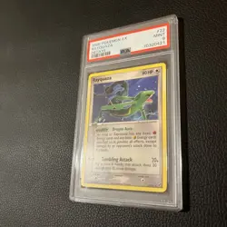 Pokemon PSA 9 MINT Rayquaza 22/107 EX Deoxys Non Holo Rare 2005 - Image 3