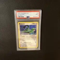 Pokemon PSA 9 MINT Rayquaza 22/107 EX Deoxys Non Holo Rare 2005 - Image 5