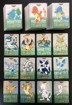 BANDAI Pokemon Carddass Red 153 Types + Green 153 Types Cards Full Complete Set - Image 2