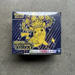 Pokemon Scarlet & Violet Surging Sparks ETB Elite Trainer Box Factory Sealed - Image 1