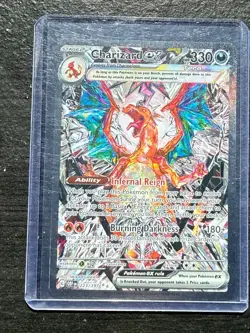 Pokemon Charizard ex 223/197 Sv03: Obsidian Flames Holo SIR Mint #4 NM - Image 1