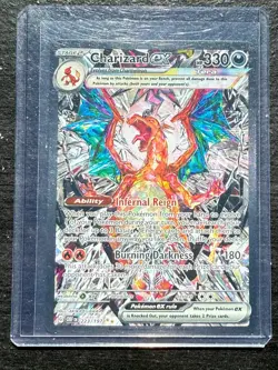 Pokemon Charizard ex 223/197 Sv03: Obsidian Flames Holo SIR Mint #3 NM - Image 1