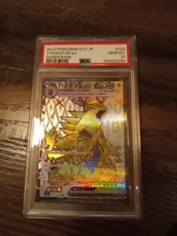2023 Pokemon Tyranitar ex 122/108 Ruler of the Black Flame Holo Japanese PSA 10 - Image 1