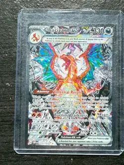Pokemon Charizard ex 223/197 Sv03: Obsidian Flames Holo SIR Mint #2 NM - Image 1