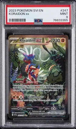 2023 POKEMON SVI EN-SCARLET & VIOLET SPECIAL ILLUSTRATION RARE KORAIDON EX PSA 9 - Image 1
