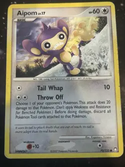 Aipom - 70/123 - Common MP, English Pokemon Mysterious Treasures - Image 1