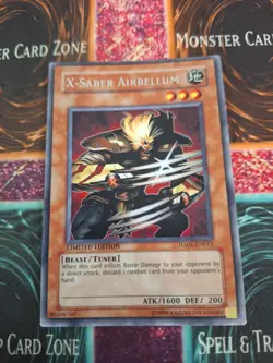 Yugioh X-Saber Airbellum HA01-EN011 Secret Rare Limited NM/LP - Image 1