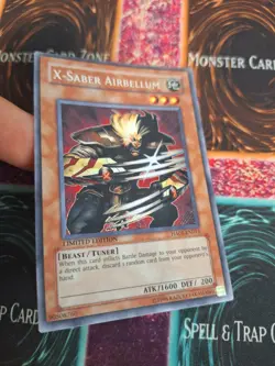 Yugioh X-Saber Airbellum HA01-EN011 Secret Rare Limited NM/LP - Image 2