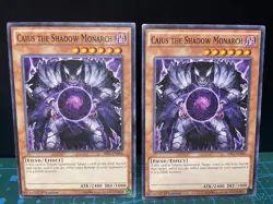 Caius the Shadow Monarch SR01-EN004 Common x2 MP YUGIOH! - Image 1