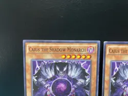 Caius the Shadow Monarch SR01-EN004 Common x2 MP YUGIOH! - Image 2