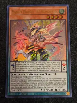 Yugioh Majesty Pegasus, the Dracoslayer DABL-EN023 Ultra Rare 1st Edition NM - Image 1