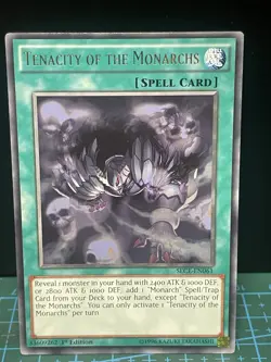 Tenacity of the Monarchs 1st Ed. YuGiOh The Secrets Eternity #SECE-EN061 NM - Image 1