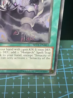 Tenacity of the Monarchs 1st Ed. YuGiOh The Secrets Eternity #SECE-EN061 NM - Image 4