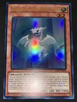 Yugioh Spectral Dragon Ruler of Flickers ALIN-EN018 Ultra Rare NM/VLP w/Tracking - Image 3