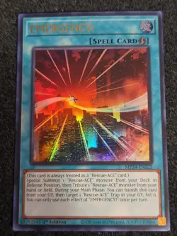 YuGiOh! - EMERGENCY! MP24-EN222 Ultra Rare 1st Edition Near Mint - Image 1