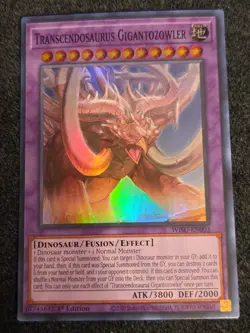 1X NM Transcendosaurus Gigantozowler - WISU-EN003 - Super Rare 1st Ed - yugioh - Image 1
