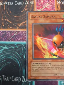 Yugioh Sasuke Samurai PGD-015 Super Rare Unlimited Moderately Played - Image 3