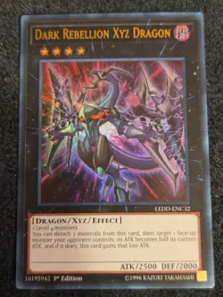 Dark Rebellion Xyz Dragon *ULTRA* LEDD-ENC32 Near Mint YUGIOH Effect Xyz Monster - Image 1