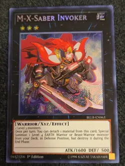 Yugioh! MP M-X-Saber Invoker - BLLR-EN063 - Secret Rare - 1st Edition - Image 1
