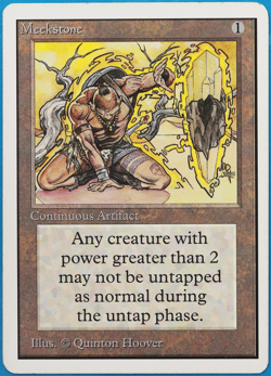 Meekstone Unlimited PLD Artifact Rare MAGIC GATHERING CARD (ID# 500949) ABUGames - Image 1