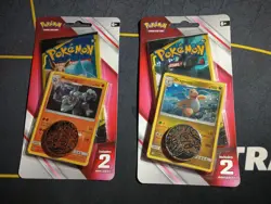 2 Official Pokemon Sun & Moon Team Up 2019 Blister 2 Mini Pack Booster Card Lot - Image 1