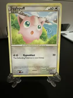 Pokemon TCG Jigglypuff HeartGold SoulSilver Reverse Holo Common Card 68/123 - Image 1