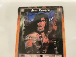 ANNA KLIMINSKI : RAGE LIMITED CCG card, rare Werewolf, White Wolf TCG, LEADER 9 - Image 2