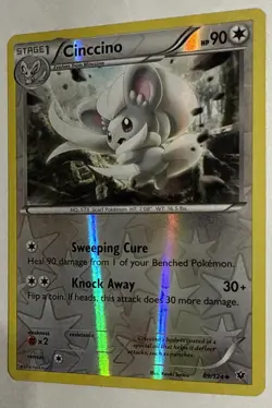 2016 Cinccino 89/124 Reverse Holo XY Fates Collide Pokemon TCG Card NM - Image 3