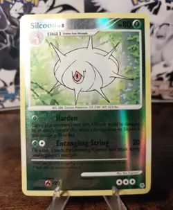 Pokemon - D&P Base Set - Silcoon 63/130 Reverse Holo HP/MP Card - Image 1
