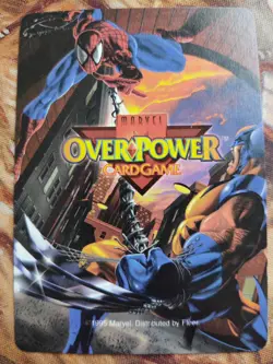 OverPower Original Marvel Fleer 1995 Wolverine Hero Character Card Rare LP - Image 2