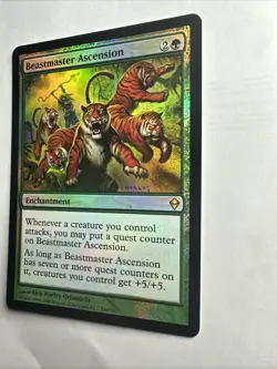 Beastmaster Ascension Zendikar Foil 159/249 2009 Magic: The Gathering Card NM - Image 2