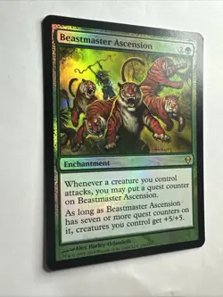 Beastmaster Ascension Zendikar Foil 159/249 2009 Magic: The Gathering Card NM - Image 3