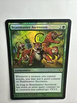 Beastmaster Ascension Zendikar Foil 159/249 2009 Magic: The Gathering Card NM - Image 4