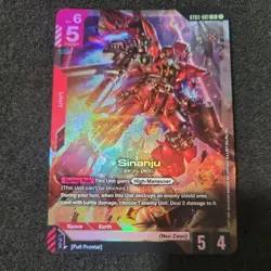 Sinanju Foil - ST03-001 NM - Gundam TCG Card Game - Image 1