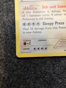 Pokemon Card Snorlax 80/106 Build-A-Bear Workshop Stamped Promo - Image 2