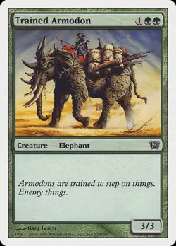 Magic the Gathering MTG - Trained Armodon - Ninth Edition - NM - Image 1