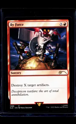 2022 MTG Magic The Gathering SLD Secret Lair Drop Transformers #1086 By Force - Image 1