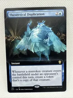 MTG - Theoretical Duplication (Extended Art) Commander 2021 Regular NM Pack Fres - Image 1