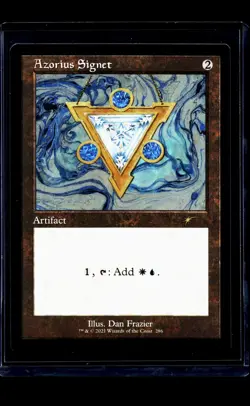 MTG Magic The Gathering SLD Secret Lair Drop Retro Frame #286 Azorious Signet - Image 1