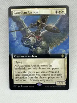 MTG - Guardian Archon (Extended Art) Commander 2021 Regular NM Pack Fresh - Image 1