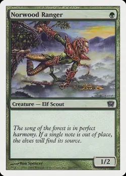Magic the Gathering MTG - Norwood Ranger - Ninth Edition - LP - Image 1