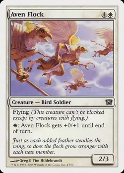 Magic the Gathering MTG - Aven Flock - Ninth Edition - NM - Image 1
