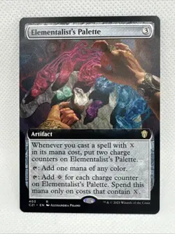 MTG - Elementalist's Palette (Extended Art) Commander 2021 Regular NM Pack Fresh - Image 1