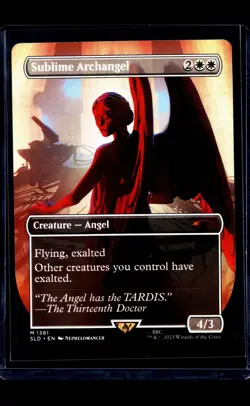 MTG Magic The Gathering SLD Secret Lair Drop Borderless #1381 Sublime Archangel - Image 1
