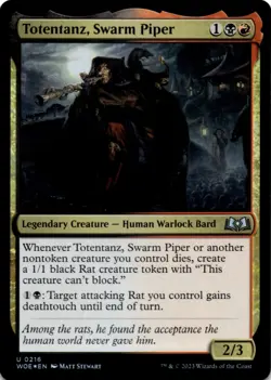 MTG Totentanz, Swarm Piper Foil Wilds of Eldraine NM U Magic - Image 1